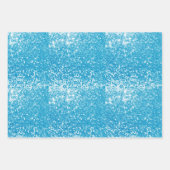 Blauw glitter inpakpapier vel (Voorkant 2)
