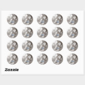 Blauw Glitter Kroon Royal Prins FOTO Sticker (Vel)