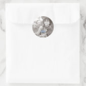 Blauw Glitter Kroon Royal Prins FOTO Sticker (Tas)