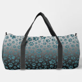 Blauw glitter licht effect print poten plunjezak (Voorkant)