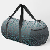 Blauw glitter licht effect print poten plunjezak (Rechterhoek)