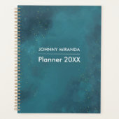 Blauw & Glitter Maand en Week Planner (Voorkant)