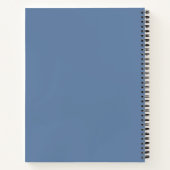 Blauw glitter-ontwerp notitieboek (Achterkant)