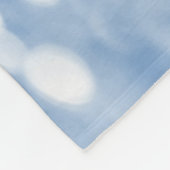 Blauw glitter personaliseert bruin fleece deken (Hoek)