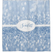 Blauw Glitter personaliseert het gordijn van de Sh (Voorkant)