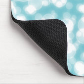 Blauw glitter personaliseren muismat (Hoek)