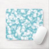 Blauw glitter personaliseren muismat (Met muis)