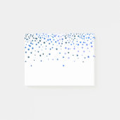 Blauw glitter post-it® notes (Voorkant)