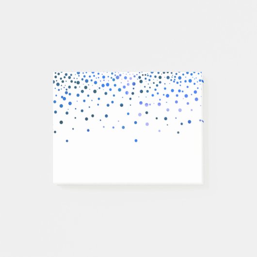 Blauw glitter post-it® notes (Voorkant)