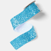 Blauw glitter satijnen lint (Achterkant)