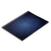 Blauw Glitter Sequin Disco Glitz Spiral Notitieboe Notitieboek (Linkerzijde)