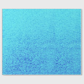 Blauw glitter Sparkle Shiny Shimmer Cadeaupapier (Vlak)