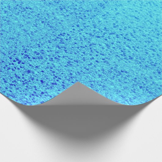 Blauw glitter Sparkle Shiny Shimmer Cadeaupapier (Hoek)