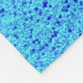 Blauw glitter Sparkle Shiny Shimmer Fleece Deken (Hoek)