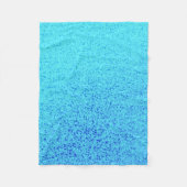 Blauw glitter Sparkle Shiny Shimmer Fleece Deken (Voorkant)