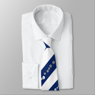 Blauw glitter stropdas