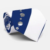 Blauw glitter stropdas (Opgerold)