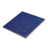 Blauw glitter tegeltje (Zijkant)