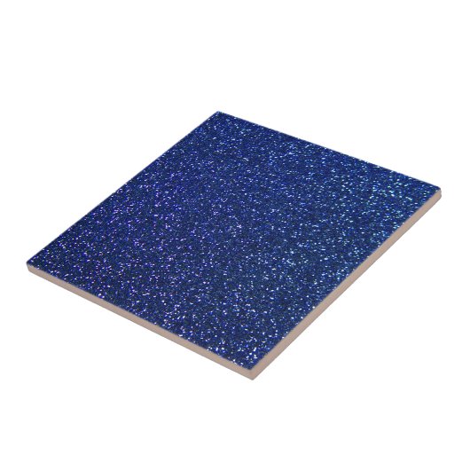 Blauw glitter tegeltje (Zijkant)