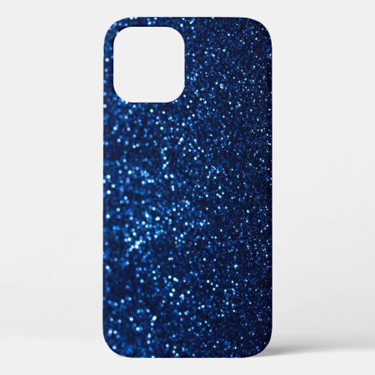 Blauw Glitter Textuur Feestelijke Sprankel Case-Mate iPhone Case (Achterkant)
