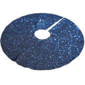 Blauw Glitter Textuur Feestelijke Sprankel Kerstboom Rok (Gekanteld)