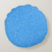 Blauw Glitter Turnen Rond Kussen (Achterkant)
