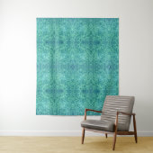 Blauw glitter wandkleed (In situ)