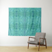 Blauw glitter wandkleed (In Situ (horizontaal))