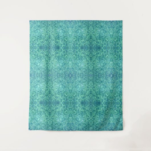 Blauw glitter wandkleed (Voorkant)