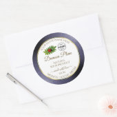Blauw Glitter White Gold Product Label Ladybug Log (Envelop)