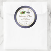 Blauw Glitter White Gold Product Label Ladybug Log (Tas)