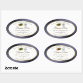 Blauw Glitter White Gold Product Label Ladybug Log (Vel)