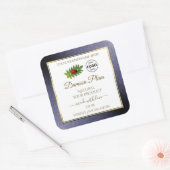 Blauw Glitter White Gold Product Label Ladybug Log (Envelop)