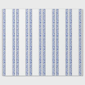 Blauw glitterhart cadeaupapier (Vlak)