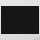 Blauw gloeiende engelenvleugels op zwarte achtergr programmakaart (Achterkant)