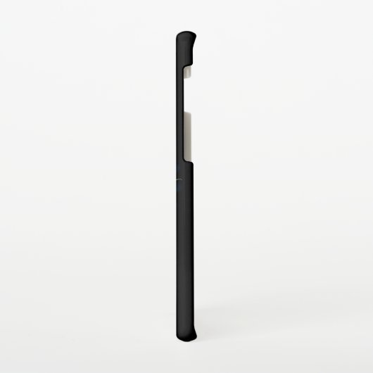 Blauw gloeiende engelenvleugels op zwarte achtergr samsung galaxy hoesje (Linkerkant)