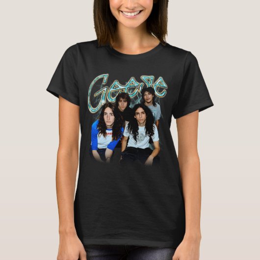 Blauw Glow Indieband T-shirt (Voorkant)