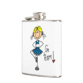Blauw Go Team Cheerleader Heupfles (Links)