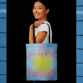 Blauw Goede Dag om Pickleball te spelen Tote Bag