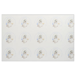 Blauw Goedenacht Westie Stof