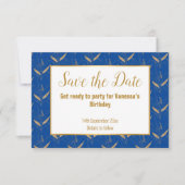 BLAUW GOLD BOTANICAL BEWAREN DE DATUM AANKONDIGING (Voorkant)