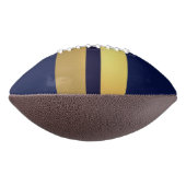 Blauw Gold Stiped 2-panelontwerp American Football (Gedraaid 90)