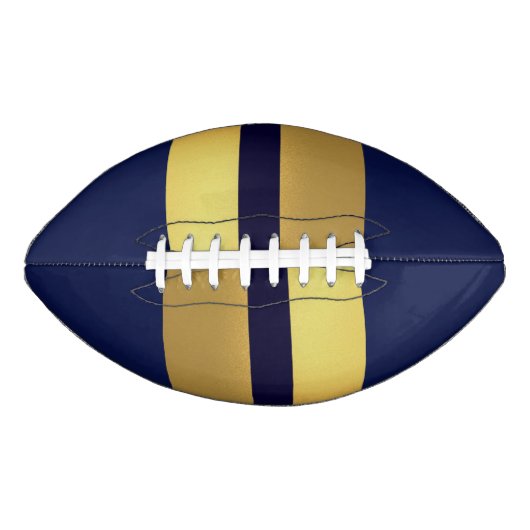Blauw Gold Stiped 2-panelontwerp American Football (Voorkant)
