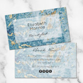 Blauw Gold-Waterverf Visitekaartje