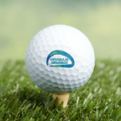 Blauw golf hydraulisch ingenieur mok golfballen (Insitu Shirt)