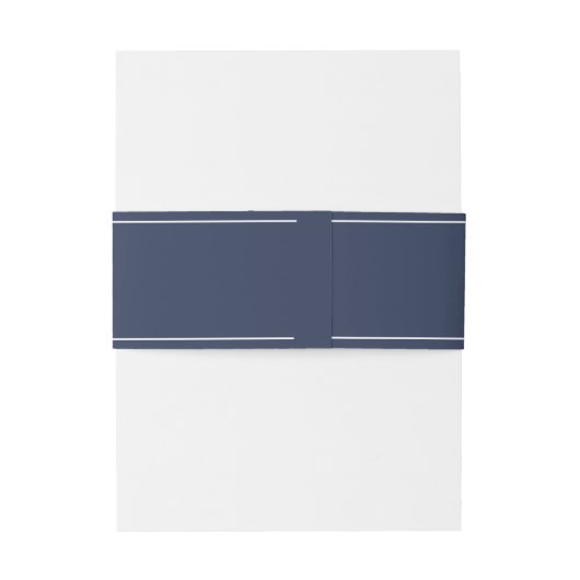 Blauw golf zeepaarden bruiloft wit/navy ID836 Uitnodigingen Wikkel (Achterkant Voorbeeld)