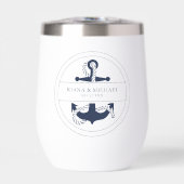 Blauw golfanker trouw V2 marine ID836 (Voorkant)