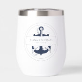Blauw golfanker trouw V2 marine ID836 (Achterkant)