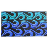 blauw golfkussen hoesje kussensloop (Voorkant-Rechts)