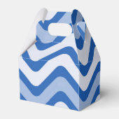 Blauw Golflijn Patroon Bedankdoosjes (Achterkant)